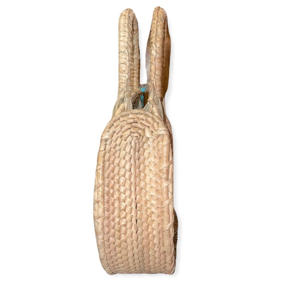 Mexican handmade circular palm bag - Picture 6 of 6